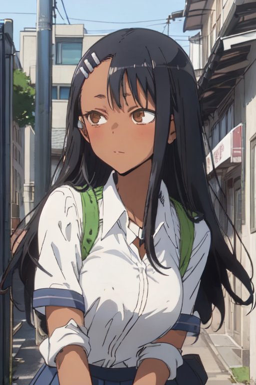 Long Black Anime Hair Nagatoro