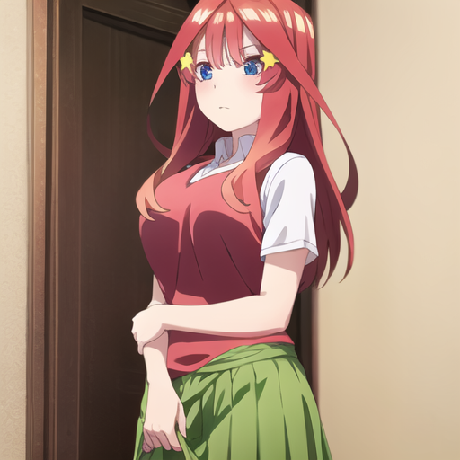 Modelo AI Art LoRA: Itsuki Nakano (Quintessential Quintuplets / ova style)