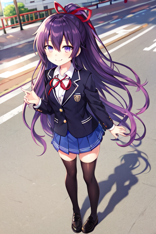 black hair close kuraue hinata loli purple eyes school uniform