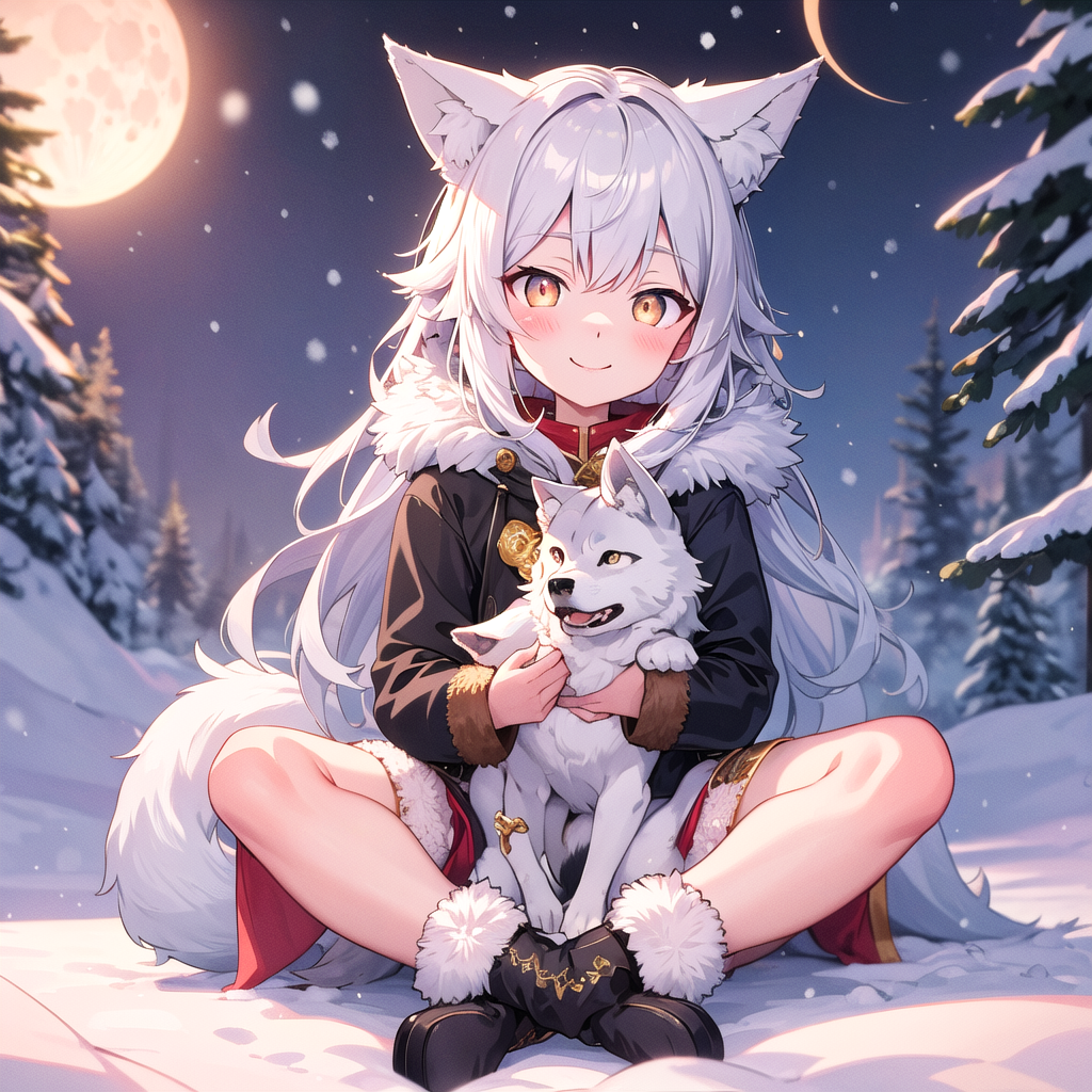 ai-art-pet-wolf-and-wolf-girl-by-pixai