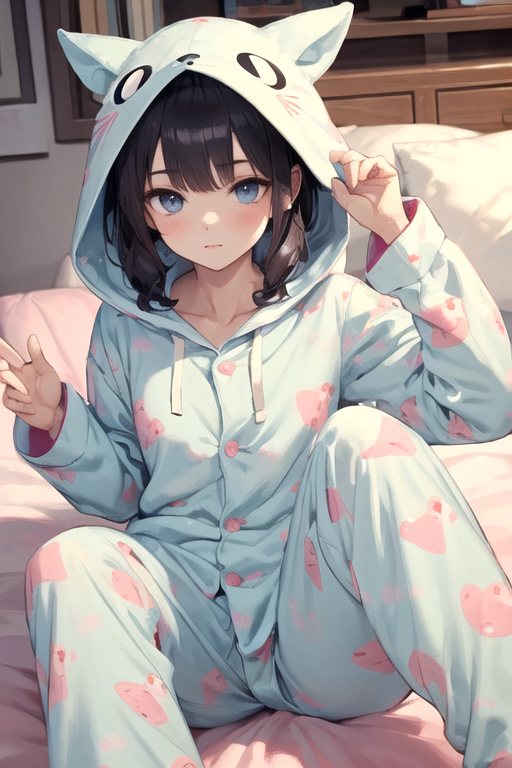 Anime girl in discount pyjamas