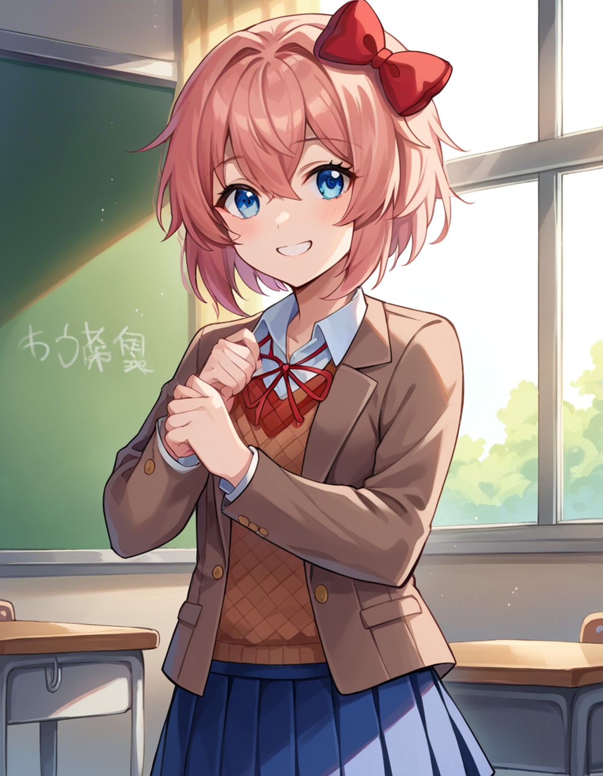 AI Art LoRA Model: Sayori - Doki Doki Literature Club | PixAI