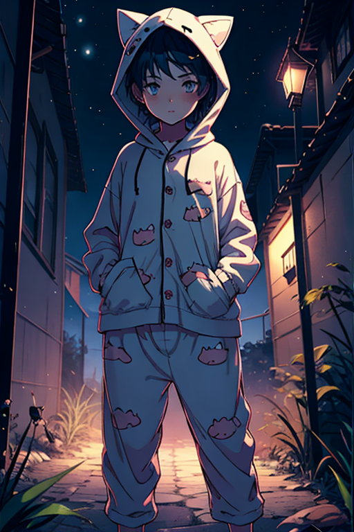 Anime boy hot sale cat hoodie