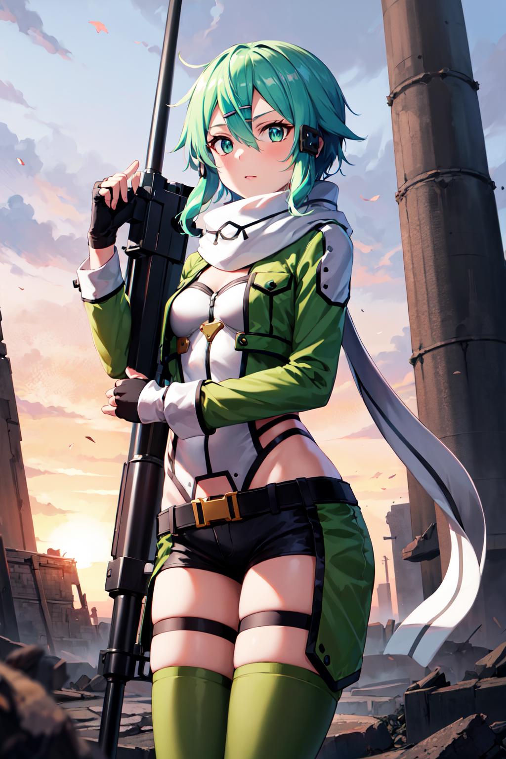 AI Art LoRA Model: Sinon シノン / Sword Art Online | PixAI