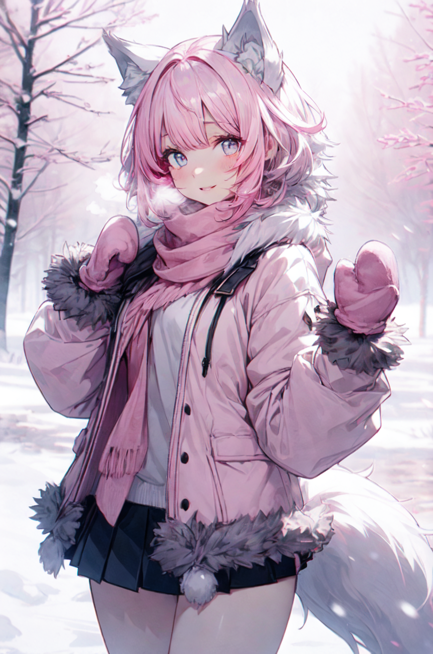 Anime wolf deals girl hoodie