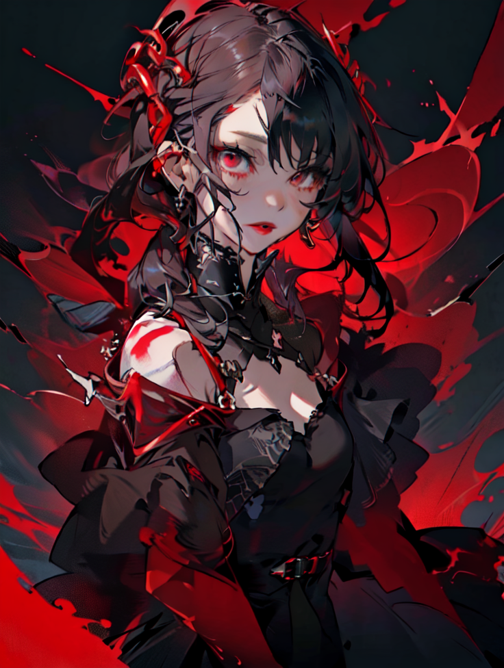 AIイラスト: Hell girl 作者 @user-1637329879526234437 | PixAI