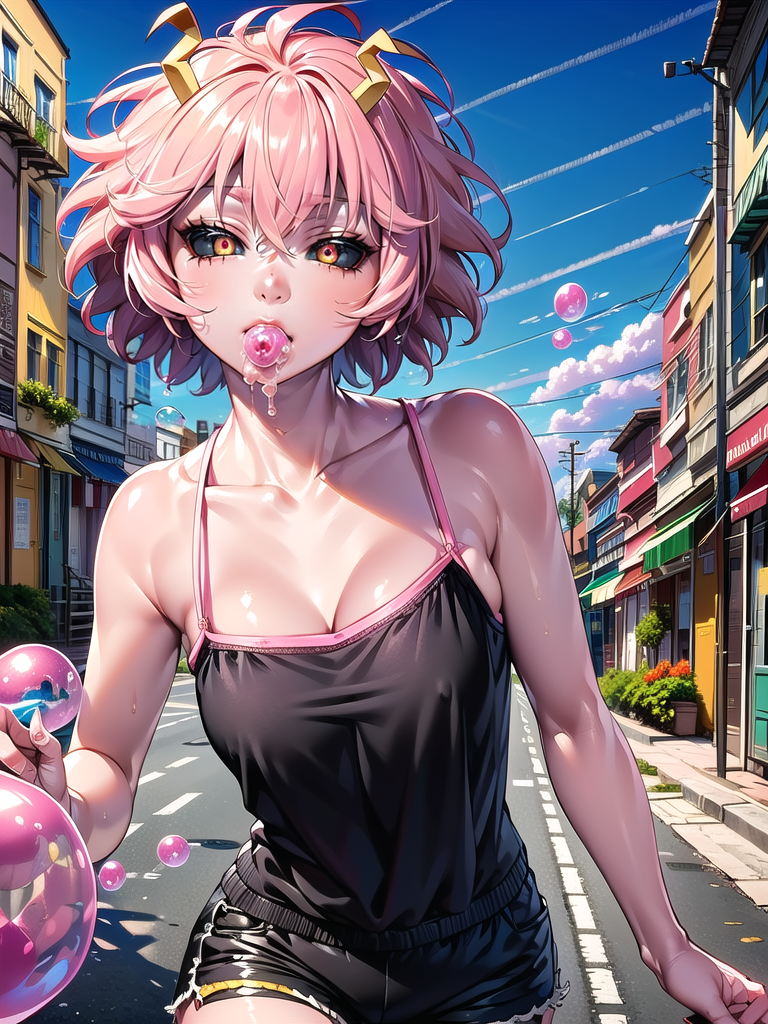 AI Art: Mina Ashido by @Mozz | PixAI