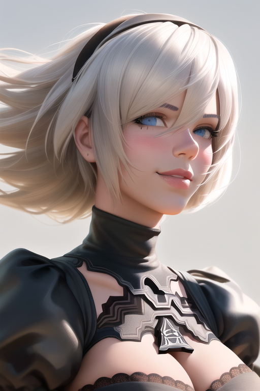 NieR Automata 2B have beautiful eyes 