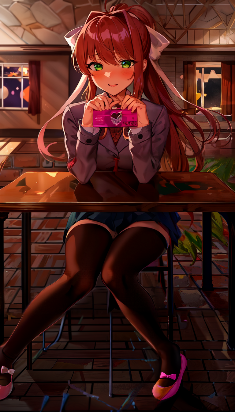 AI Art LoRA Model: Monika ddlc | PixAI