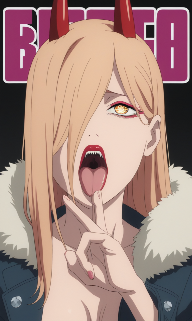 AI Art: Ahegao power (chainsaw man) by @Anonymous | PixAI