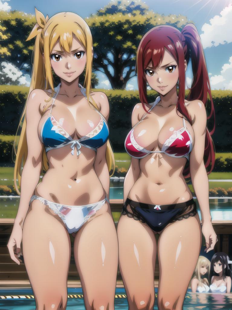 AI Art: lucyXerza bikini 5 by @TakumiAI | PixAI