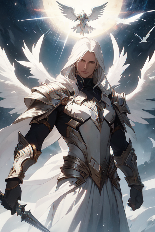 AI Art: Tyrael, the Archangel, if he was on Netflix by @Idk228 | PixAI