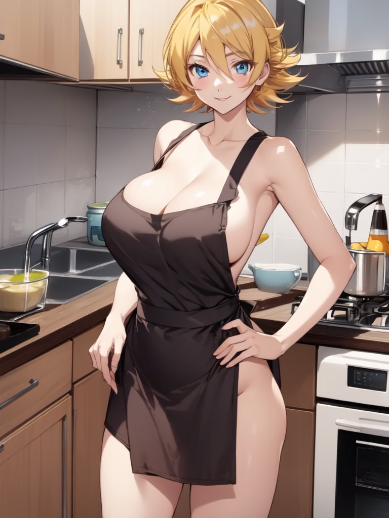 AI Art: naked apron by @YAJILOW | PixAI