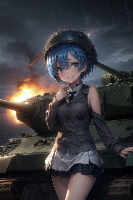 AI Art: Rem Und Panzer by @Salvador Garcia | PixAI