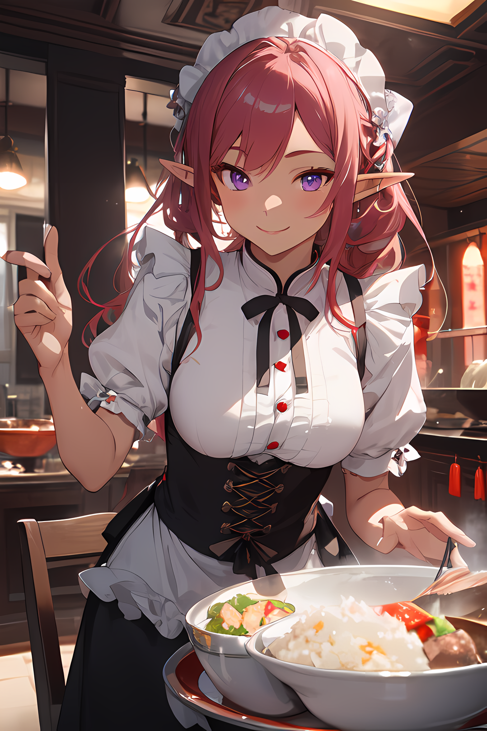 AI Art: Kitchen maid by @Fay Wild