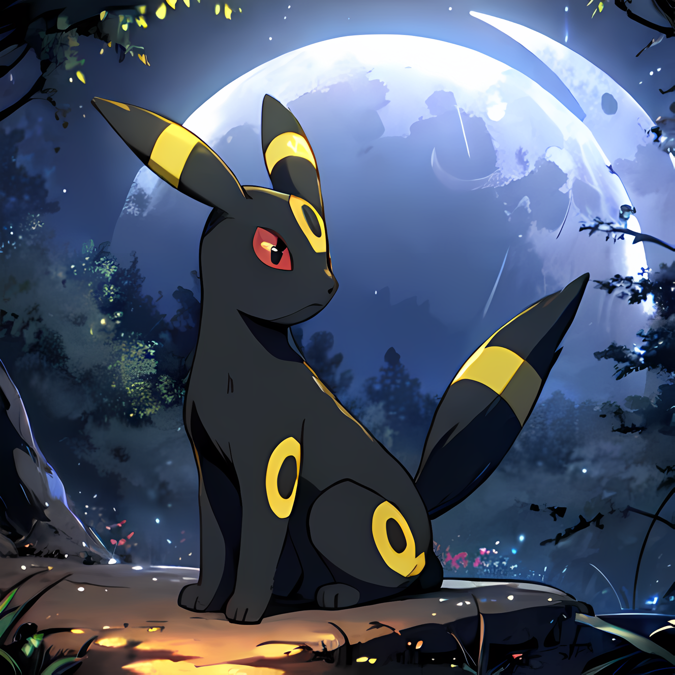 AI Art: Umbreon por @MidniteBear | PixAI