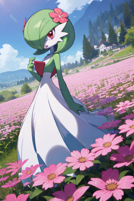 Gardevoir and Comfey Flower Picking Digital Art Print -  Sweden