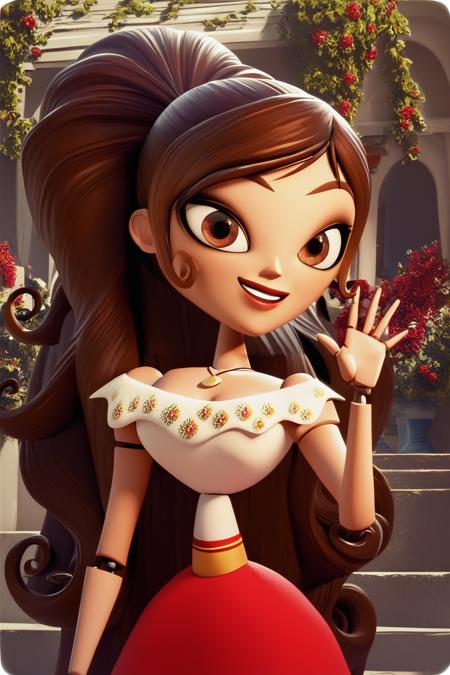 AI Art Model: Maria Posada from The Book of Life | Pony / SD1.5 | PixAI