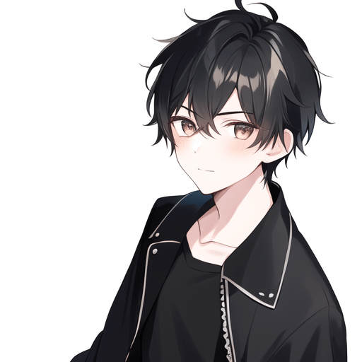 AI Art: Black hair by @user-1667490986530927068