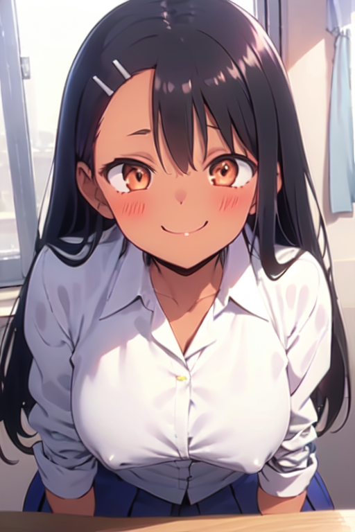 Long Black Anime Hair Nagatoro