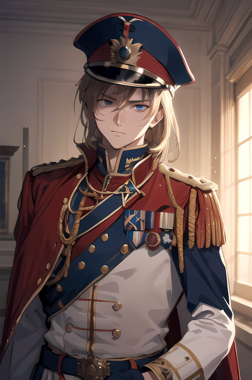 Premium Photo  Anime Character Design Male Victorian Military
