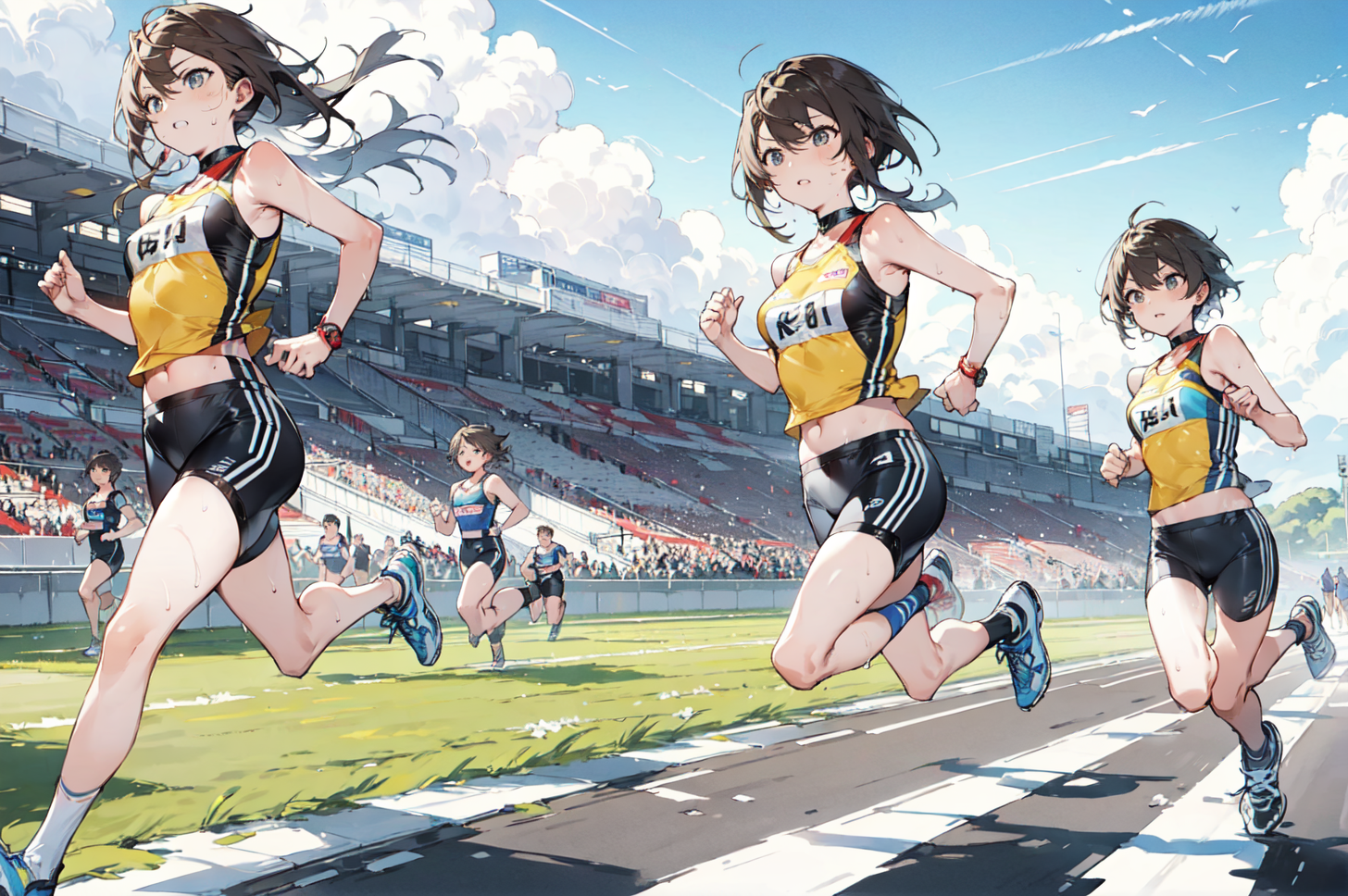 AI Art: Changed into better clothes for running by @ArmosAI