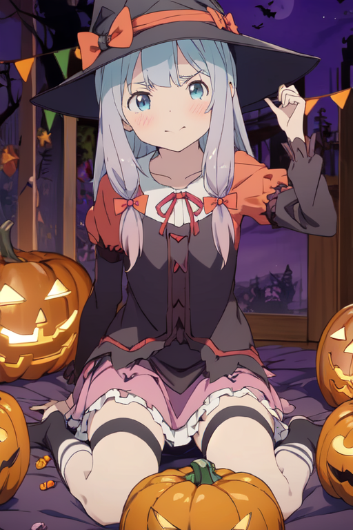 Happy Halloweenie! - Sagiri from Mahou shoujo site