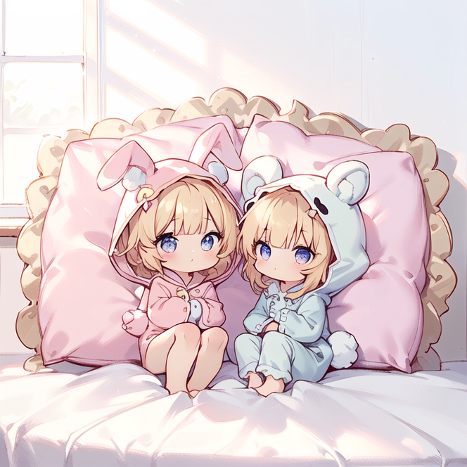 anime babies twins