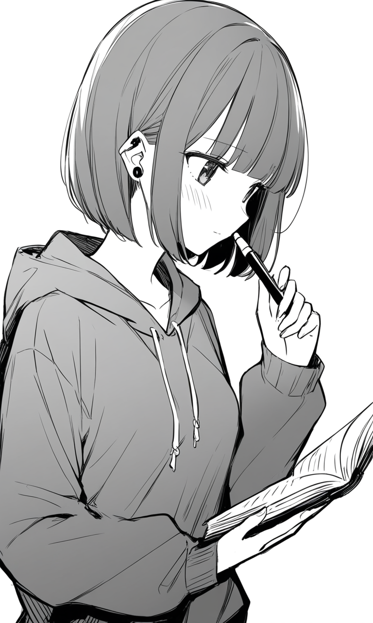 ai art uchi AIイラスト: Uchi Emiri: A Casual Study Break 作者 @CoolDancerIII | PixAI