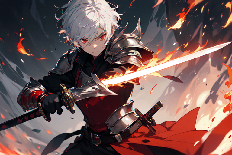 best anime boy with swords