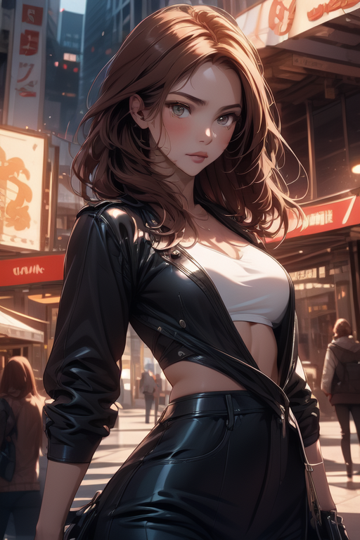 AI Art: cute goth girl by @Daily Dose of Delight