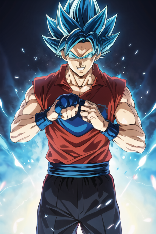 AI Art: Goku SSJ Blue by @Antonio Josue