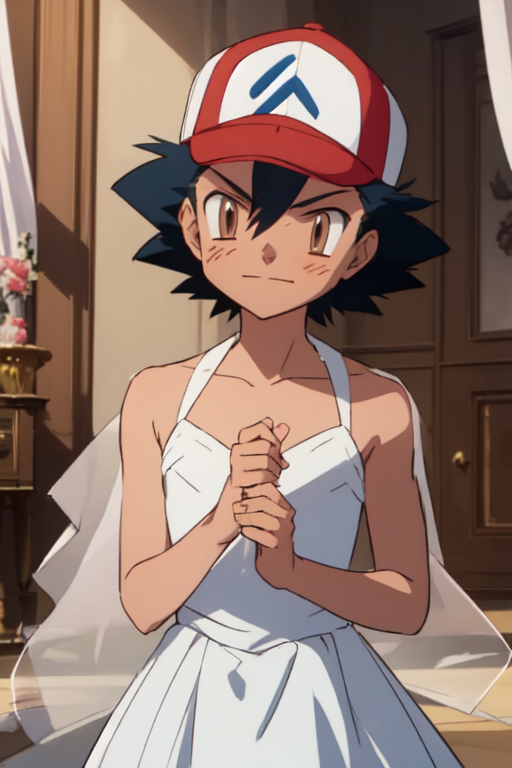 Ash in a dress | Pokémon Amino