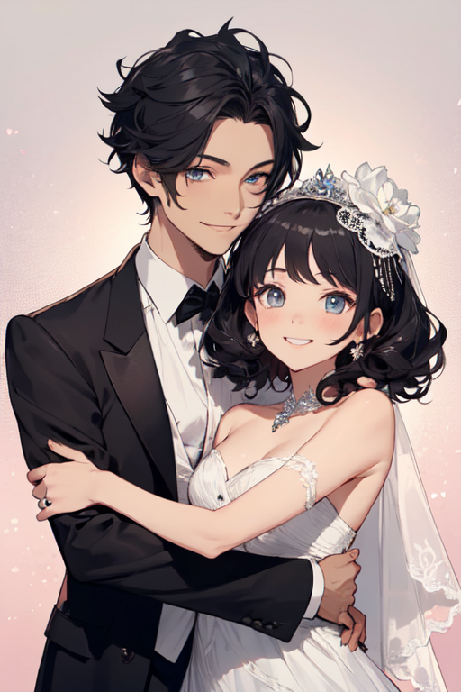 Anime Boy in Wedding Dress