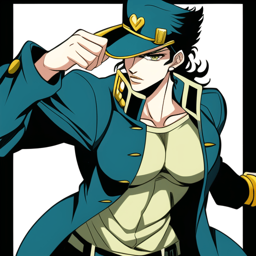 AI Art: Jotaro Kujo P5 by @JoJo Enjoyer