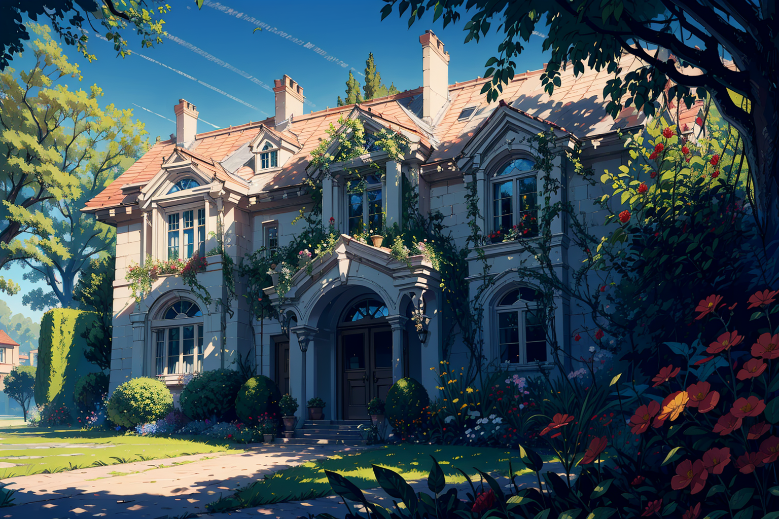AI Art: Humble Mansion by @Linette
