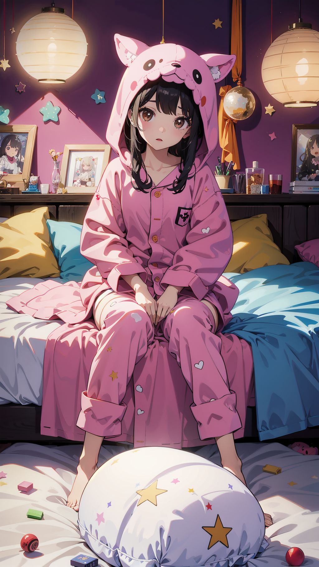 Anime girl online pajamas