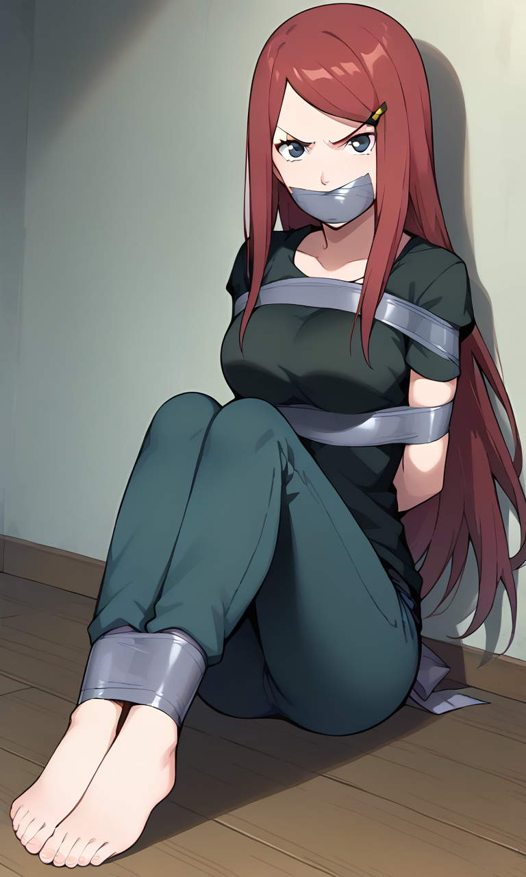 AI Art: Kushina tied up and gagged by @james5456 | PixAI