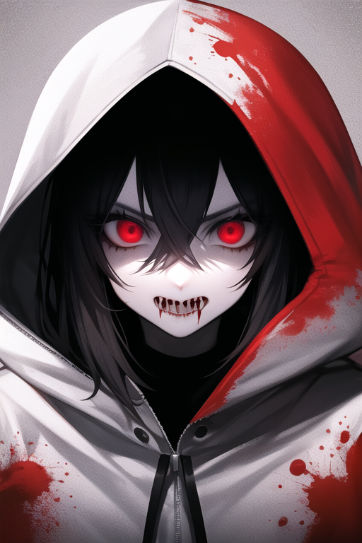 AI Art: Jeff the Killer by @giornosbootay