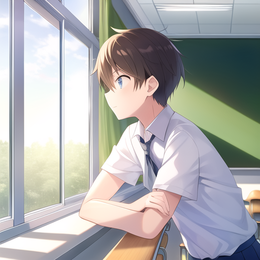 Premium AI Image  School classroom education anime visual novel game  Training kid Generate Ai