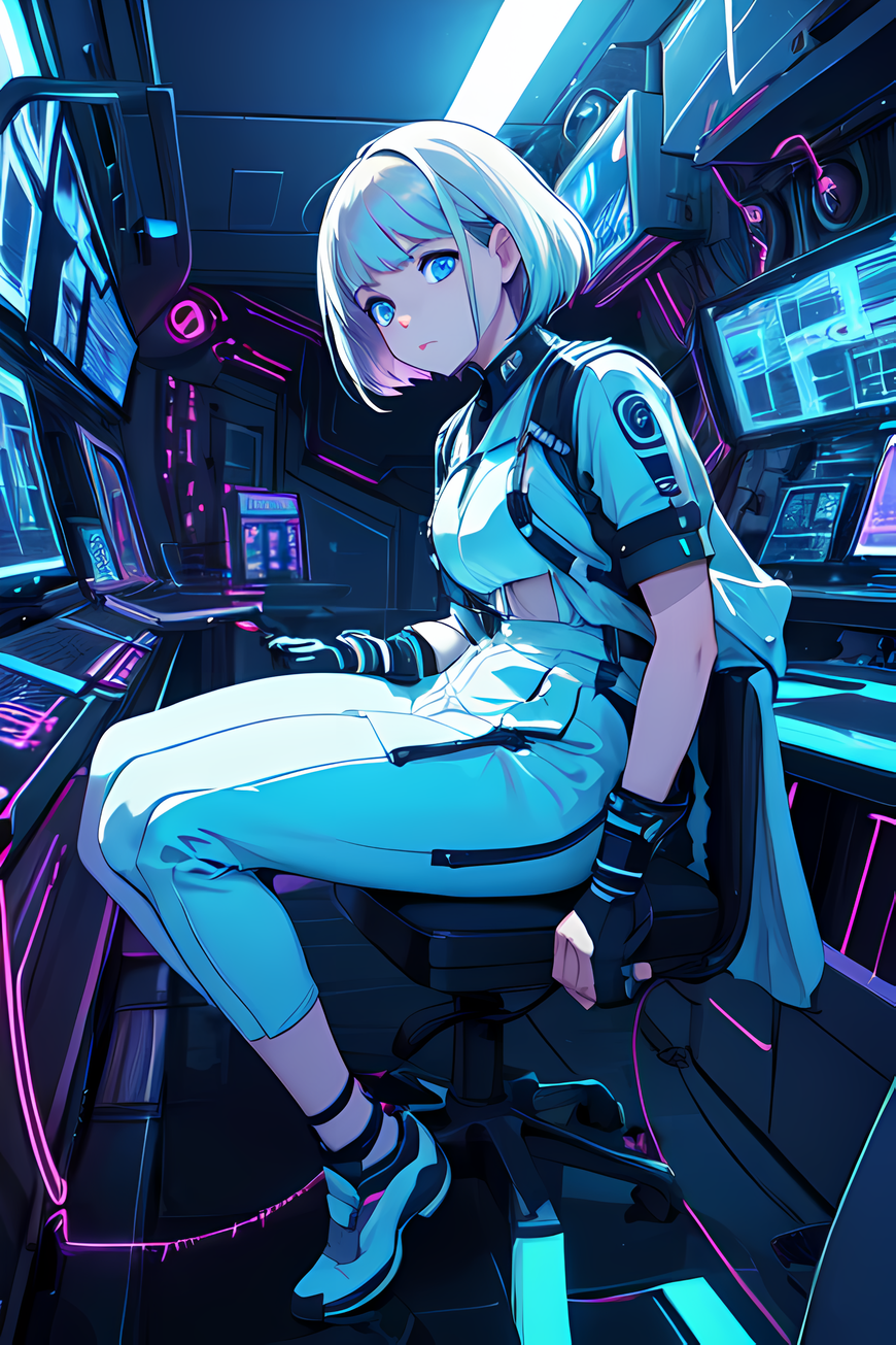 A.I. Anime Artbook - Cyberpunk: 80+ Pages of Beautiful Imagery for