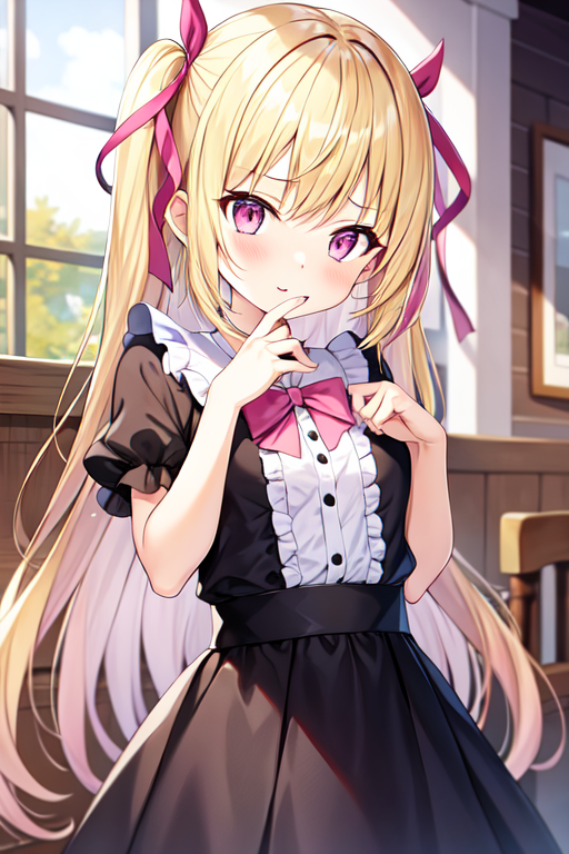 AI Art Model: lolI:blonde hair pink eyes | PixAI