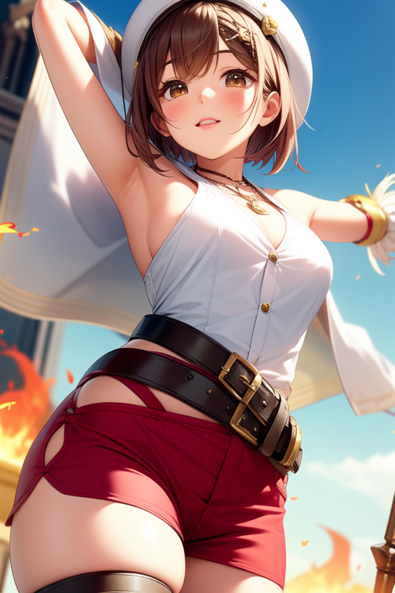 作品名稱: Ryza Hot Summer. Reisalin Stout (Atelier Ryza) 作者 @EasyFun | PixAI