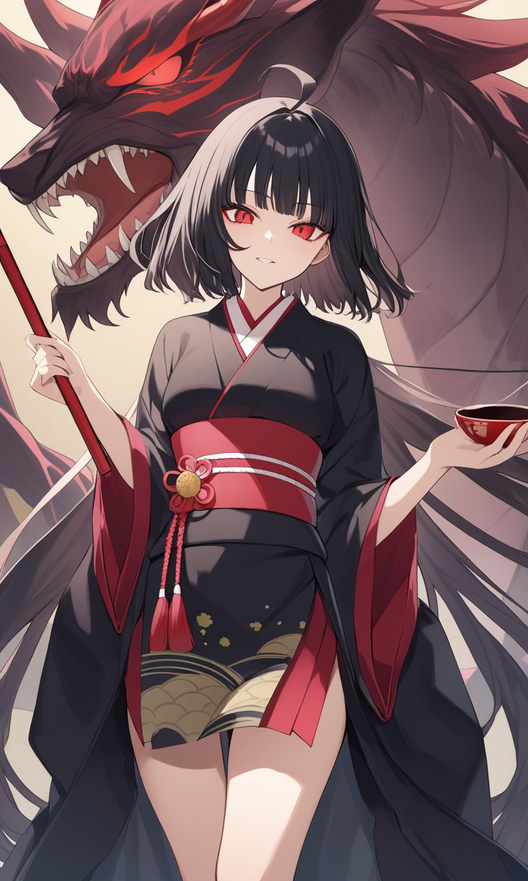 AI Art: Enchanting Female Demon Muzan Kibutsuji in Traditional Japanese  Attire by @FastBlueDreamerSr. | PixAI