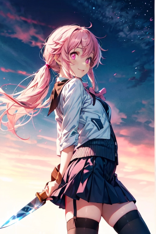 Modelo AI Art LoRA: Yuno Gasai (Mirai Nikki) + Yandere Trance v2.0