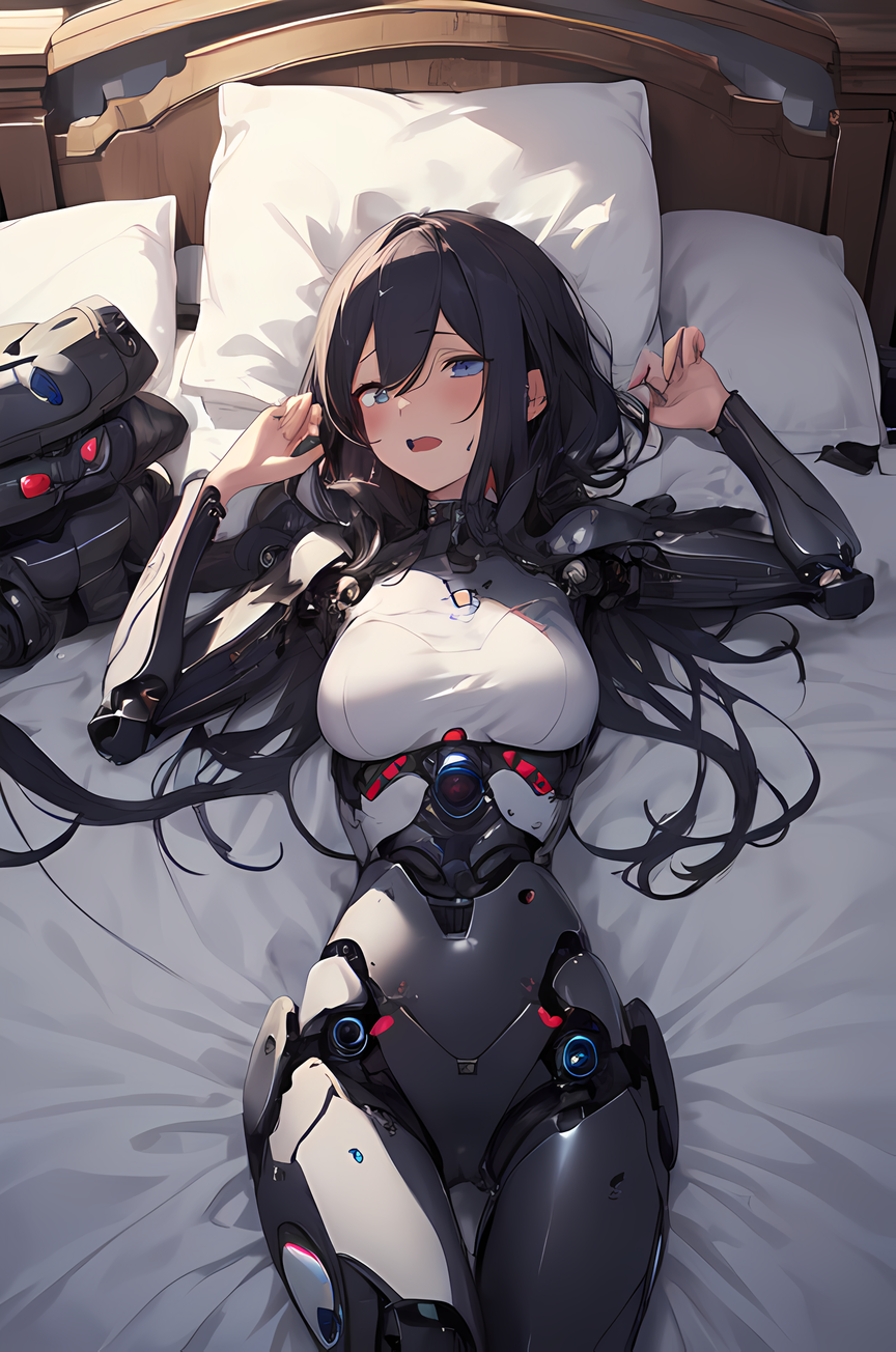 AI Art: 終末世界のメカ少女、『マスター、我慢しなくて良いんですよ♡』5 by @けんちー | PixAI