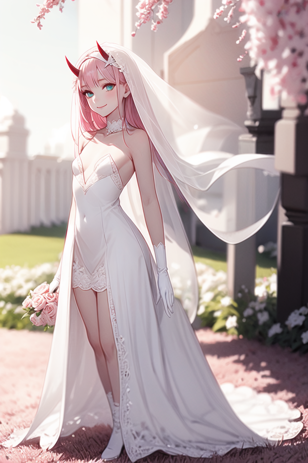 Just Married : ZeroTwo  Anime, Darling in the franxx, Zero two