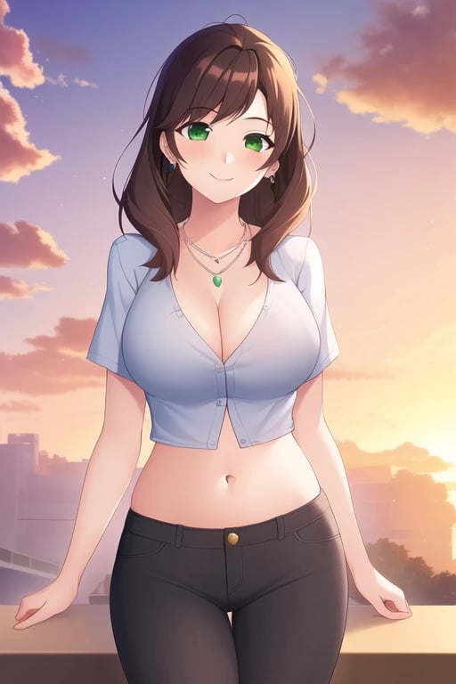 AI Art: Aunt Cass Loves the Sunset~ by @Navel_AI