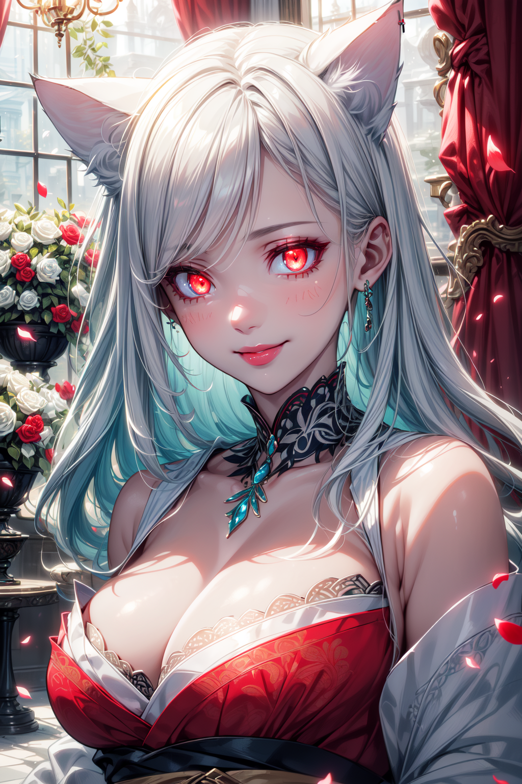 AI Art: Remilia Scarlet cat girl por @Ayumi