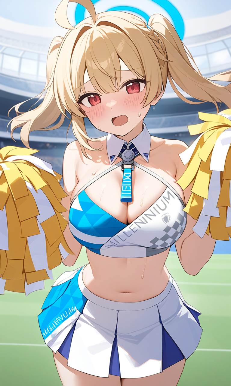 AI Art: 「Blue Archive」 - Kotori (Cheer Squad)の喜び by @速いハッカーくん | PixAI